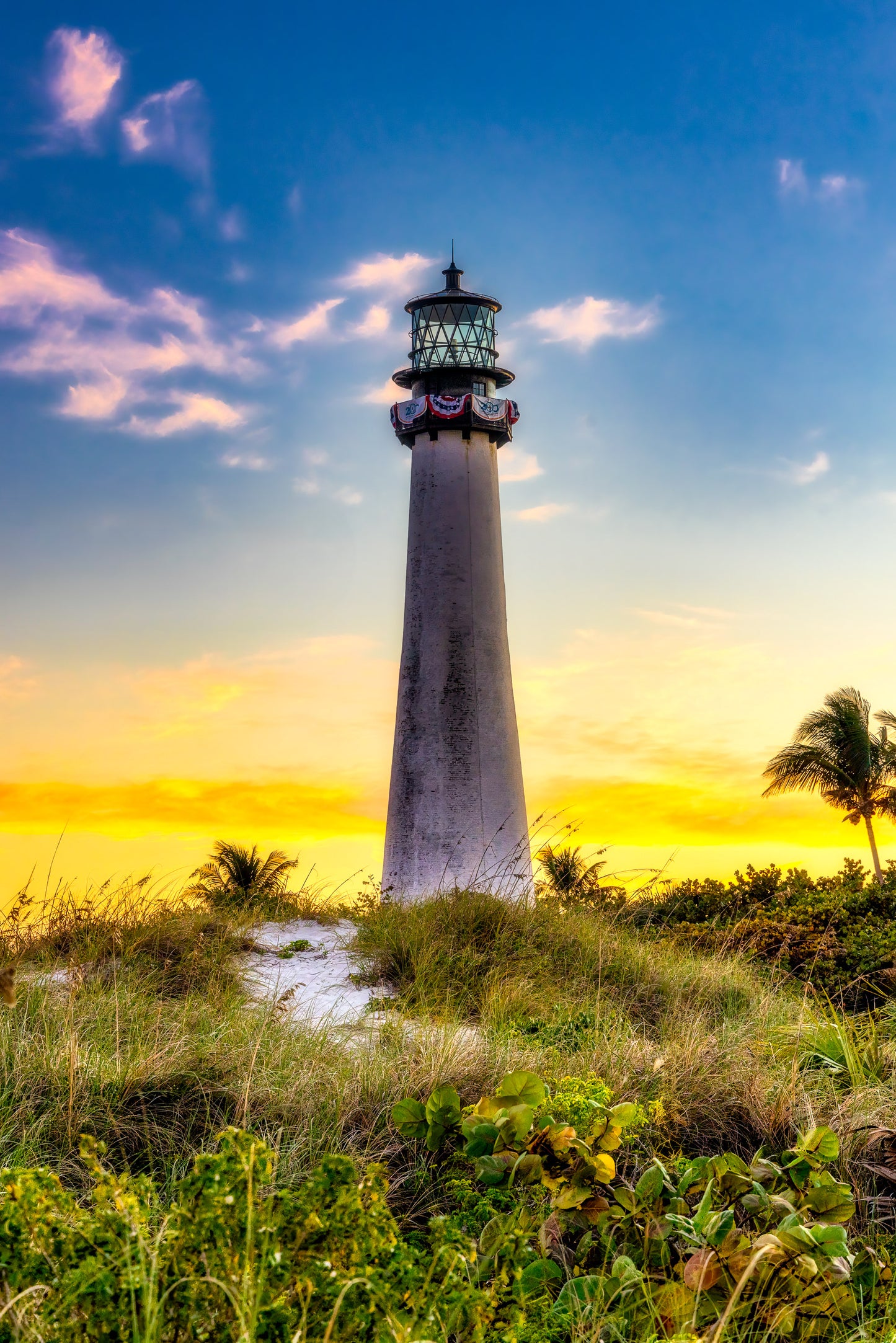 Portrait of Sunset at Cape Florida Lighthouse image 0