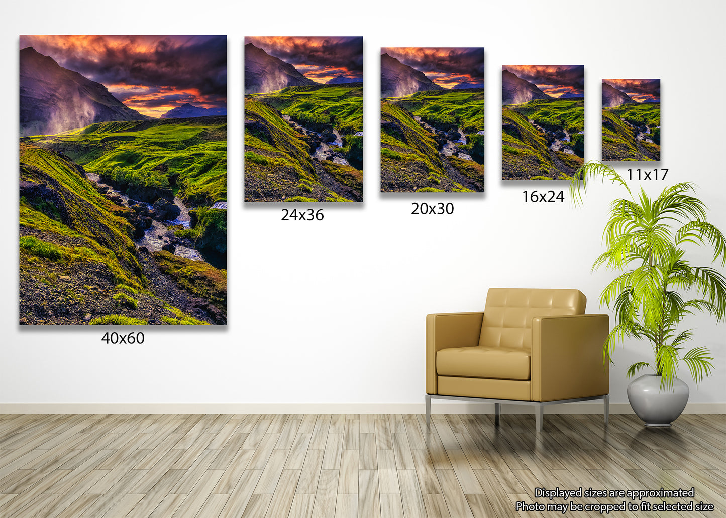 Río Skoga al anochecer