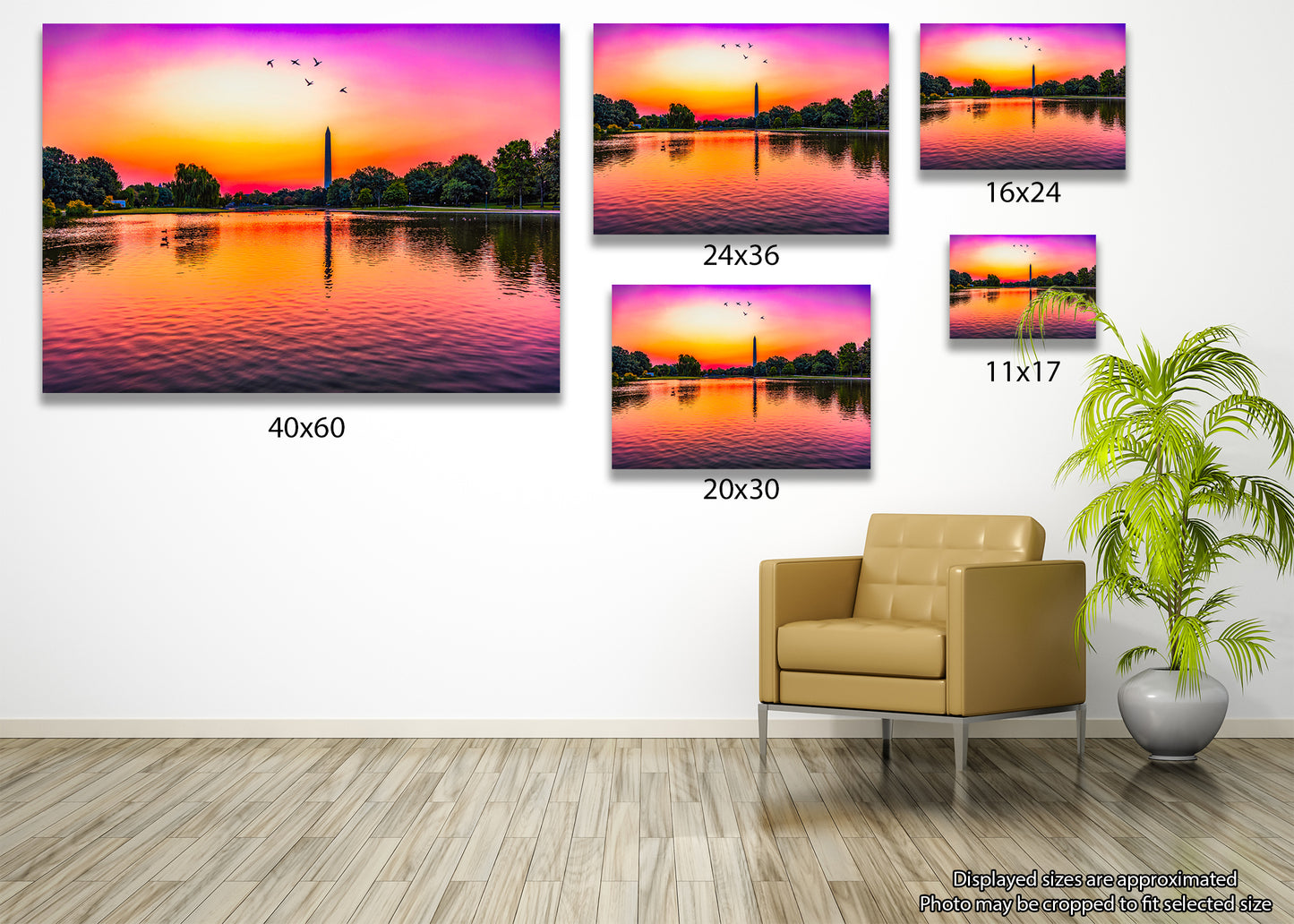 Sunrise over Constitution Gardens