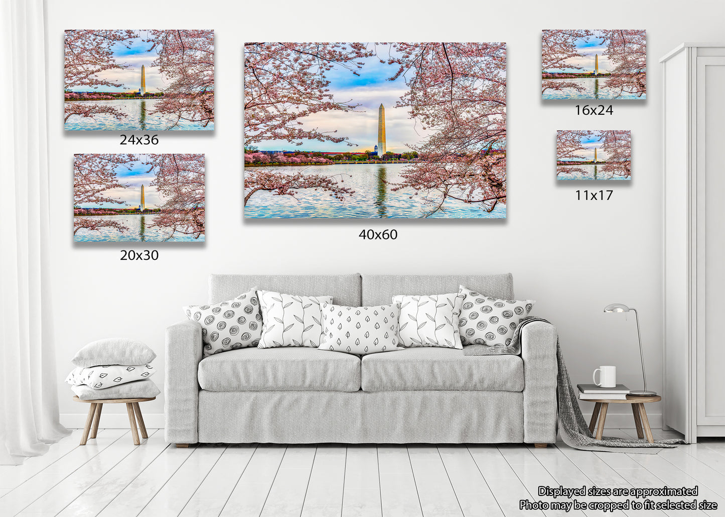 El Monumento a Washington entre los cerezos en flor