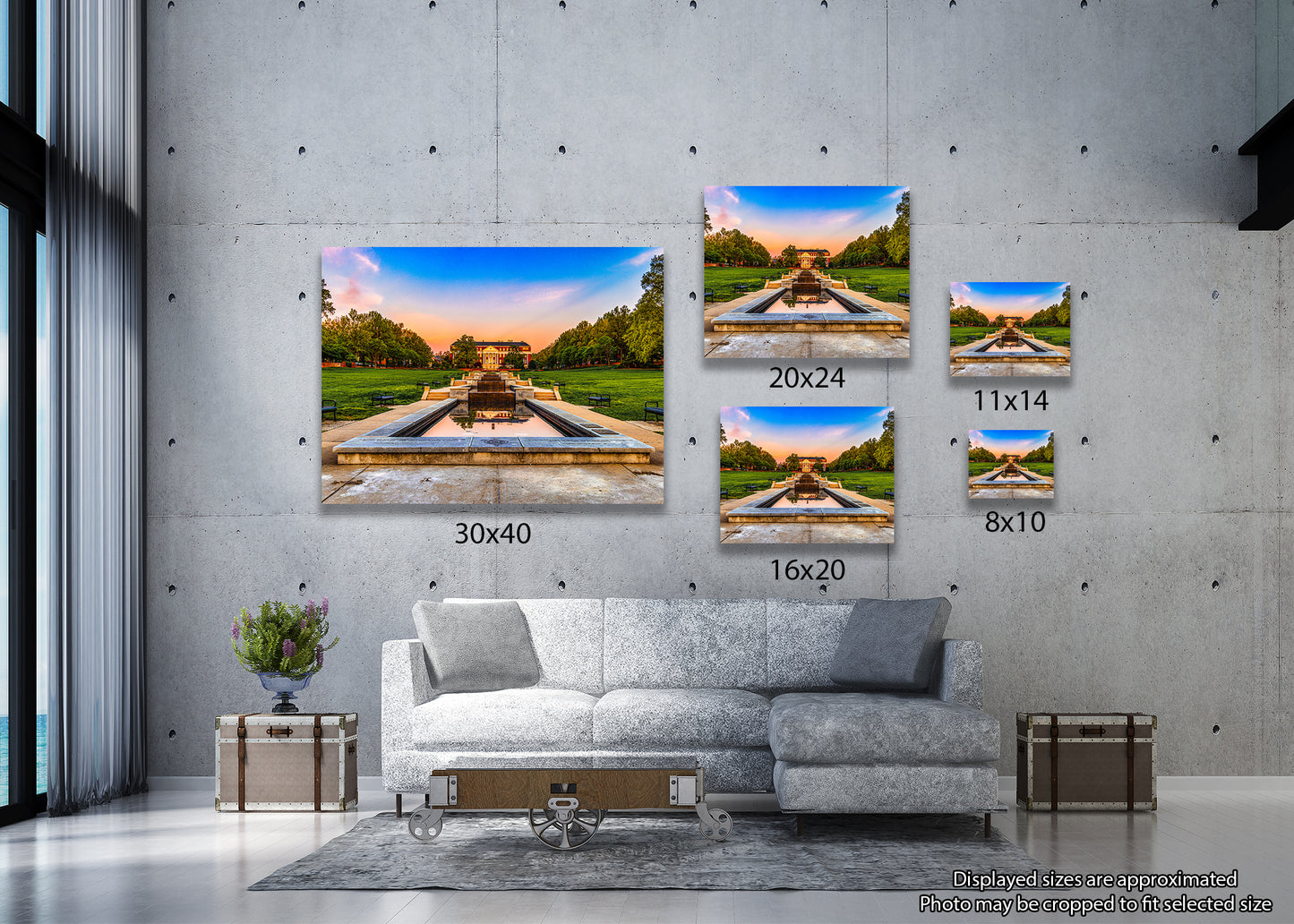 Amanecer en el centro comercial McKeldin