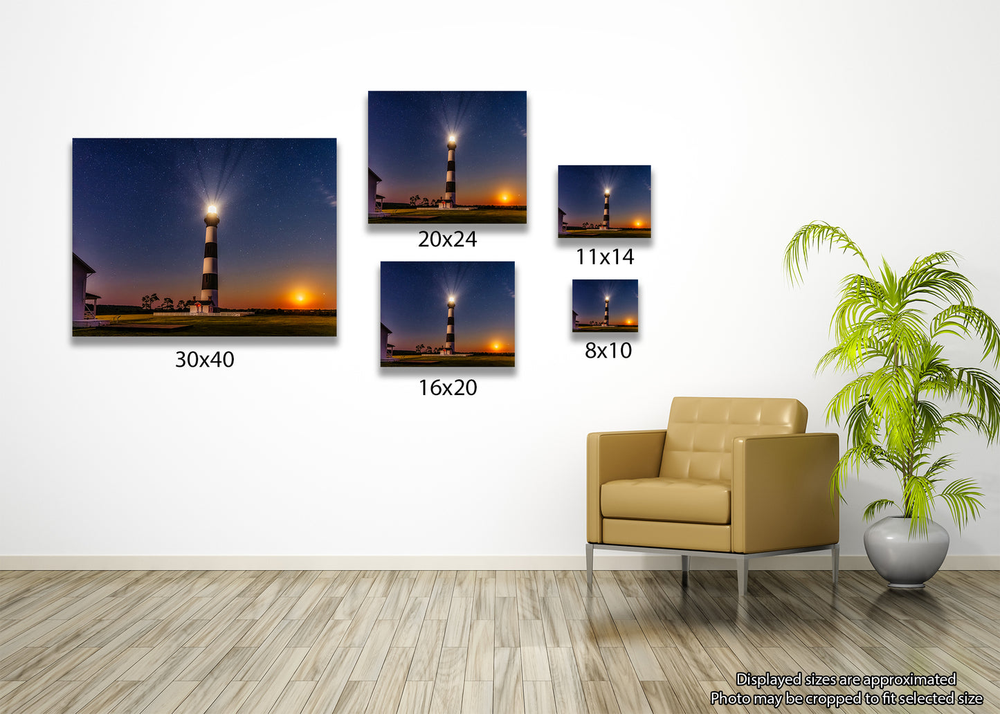 Noche en el faro de la isla de Bodie