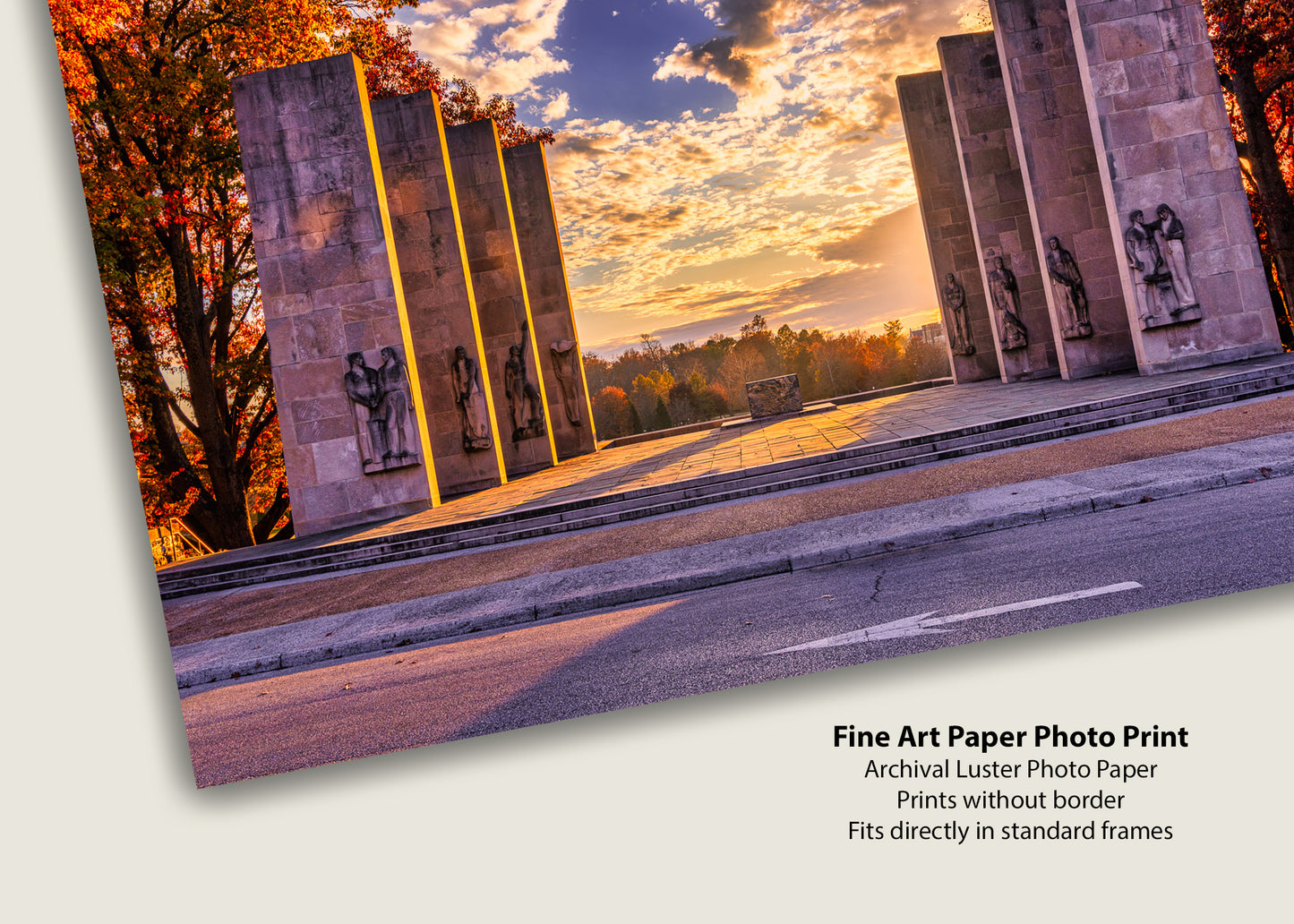 Sunset at the War Memorial Chapel