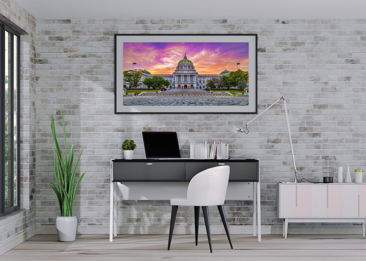 Sunrise at the Pennsylvania State Capitol