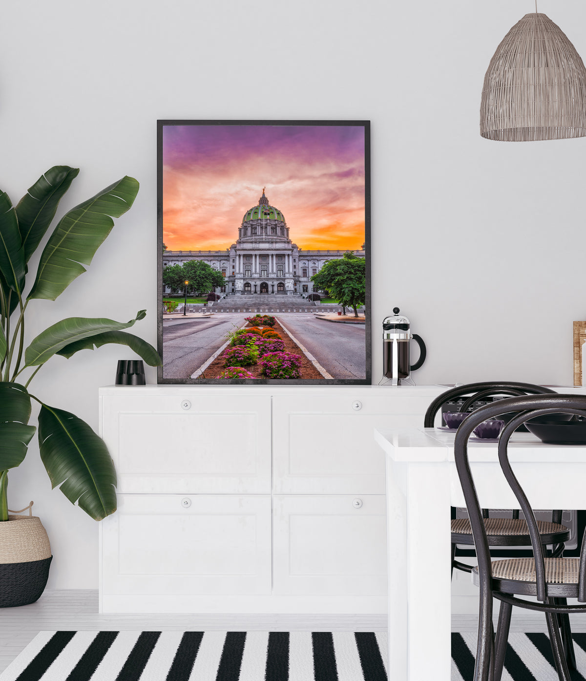 Portrait of the Pennsylvania State Capitol at Sunrise