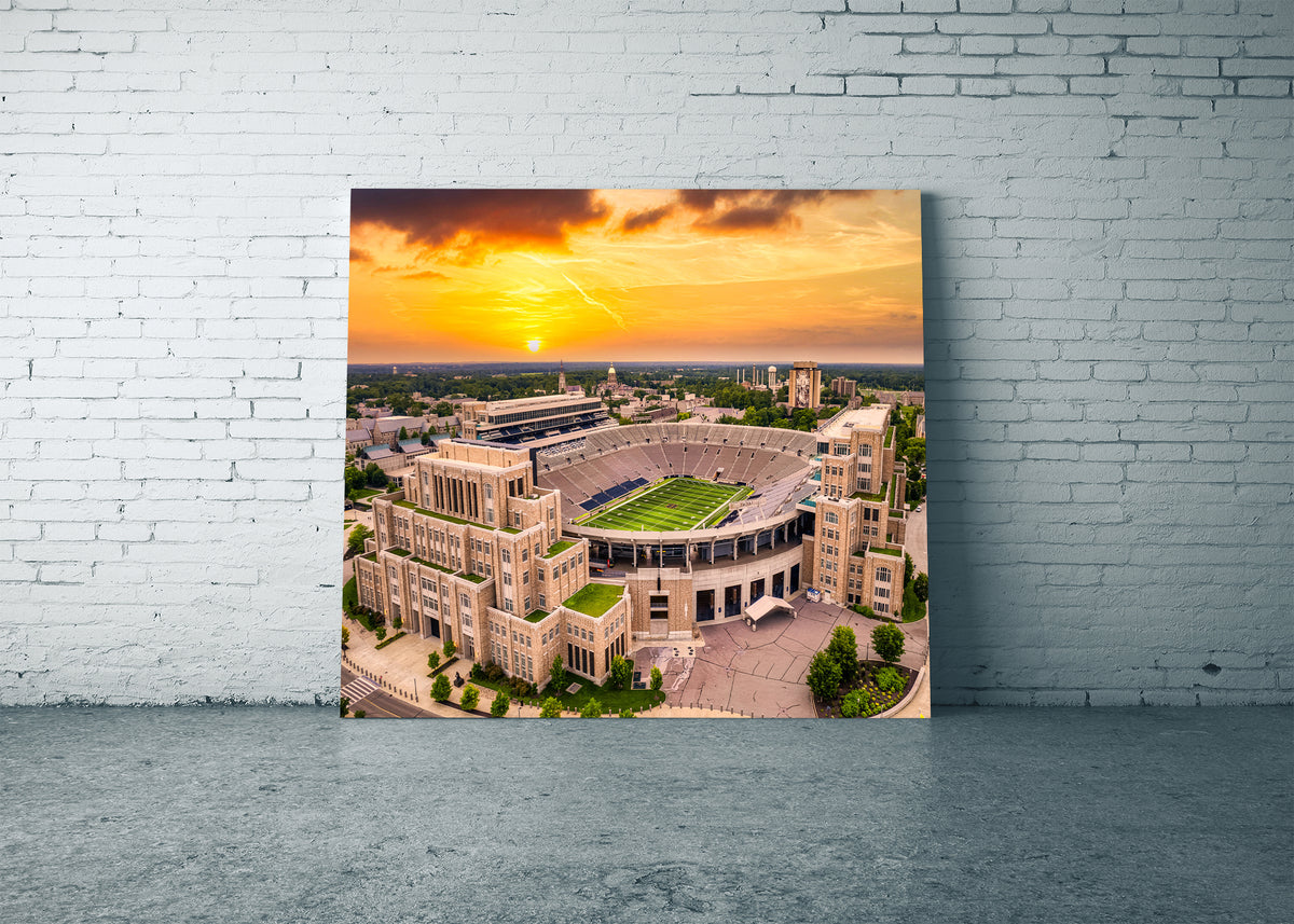 Sunset at Notre Dame Stadium