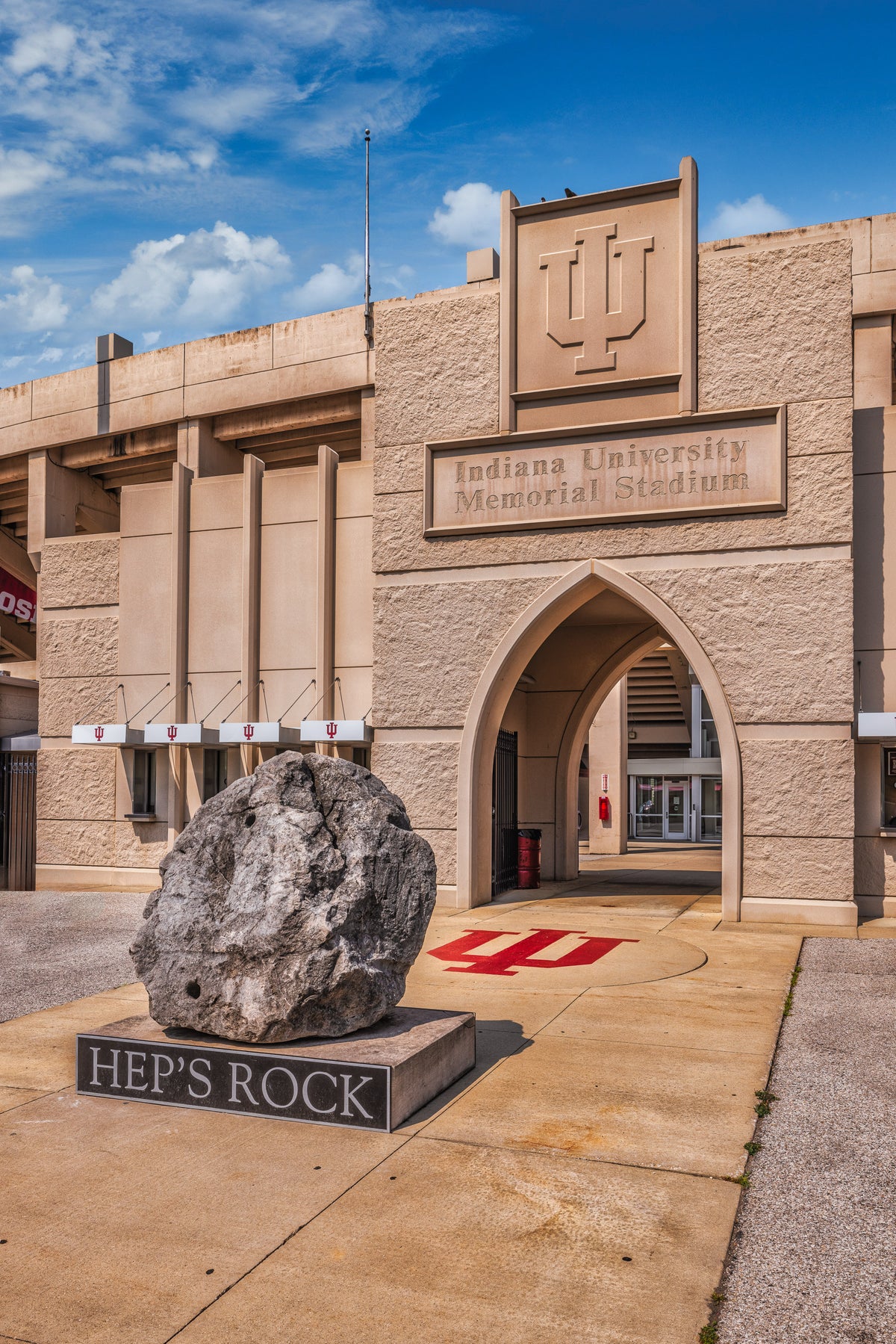 Hep's Rock near Indiana University Memorial Stadium in Bloomington
