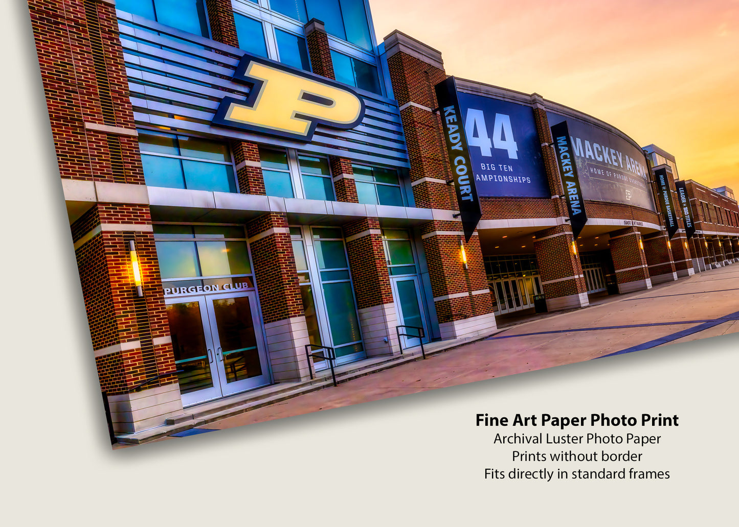 Sunset at Mackey Arena