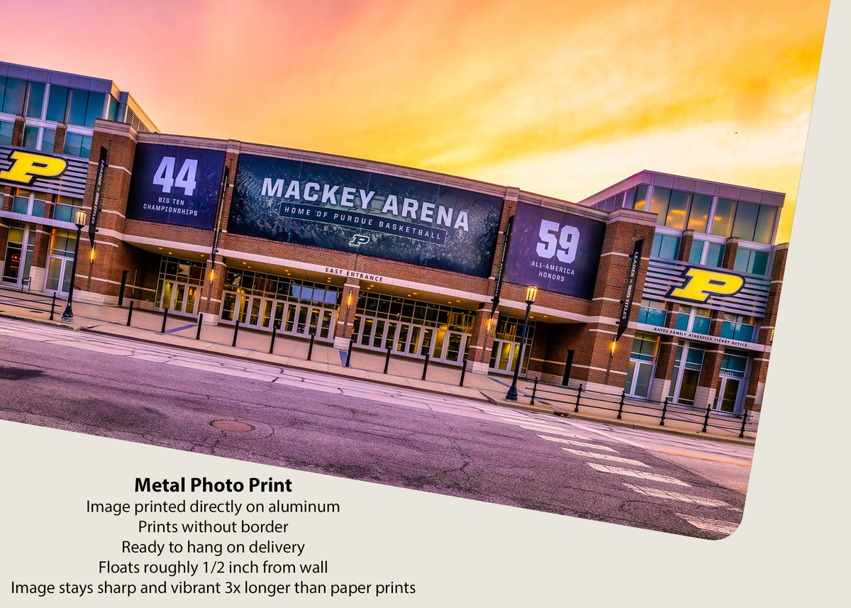 Sunset Facade of Mackey Arena