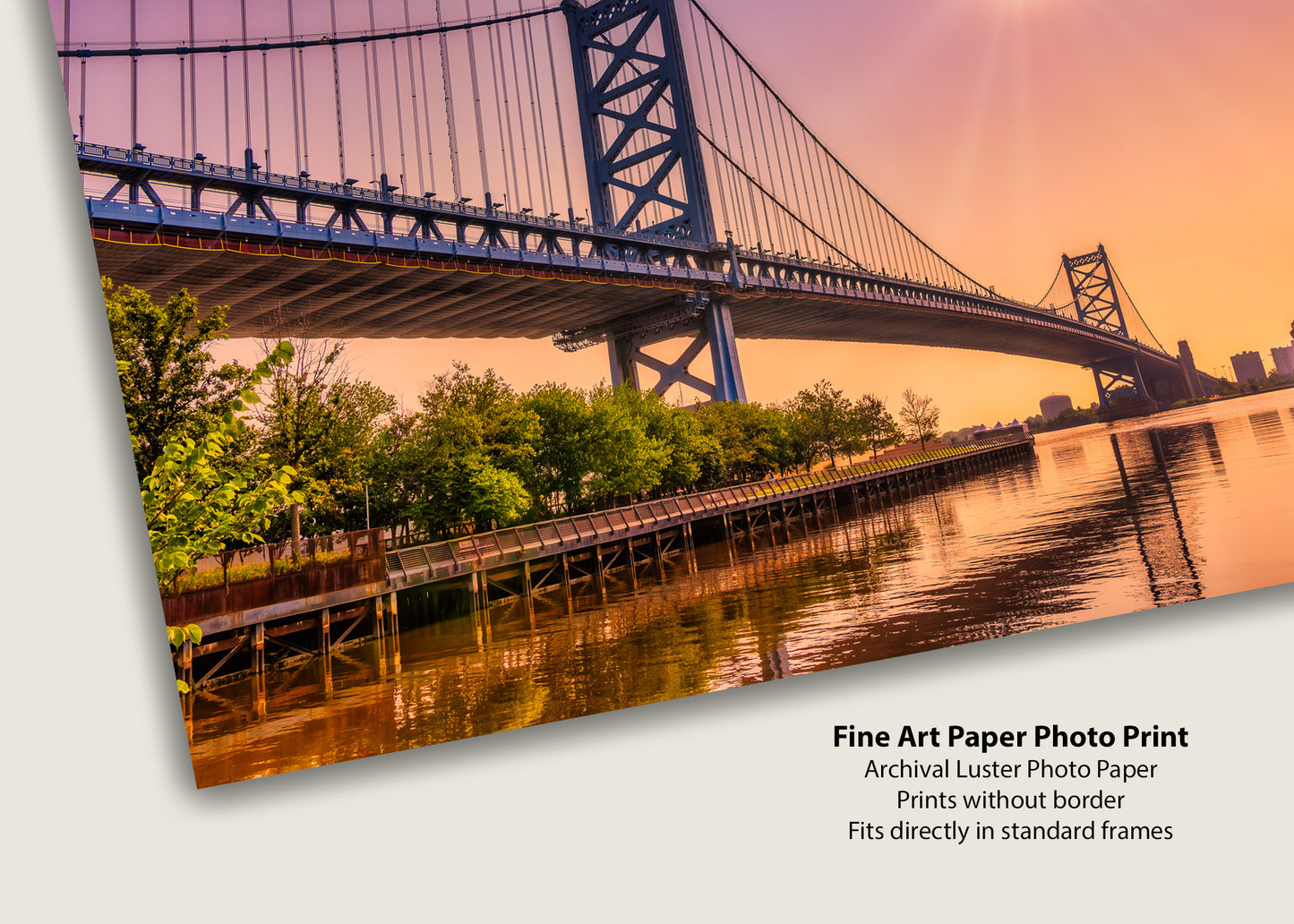 Sunburst Over the Benjamin Franklin Bridge
