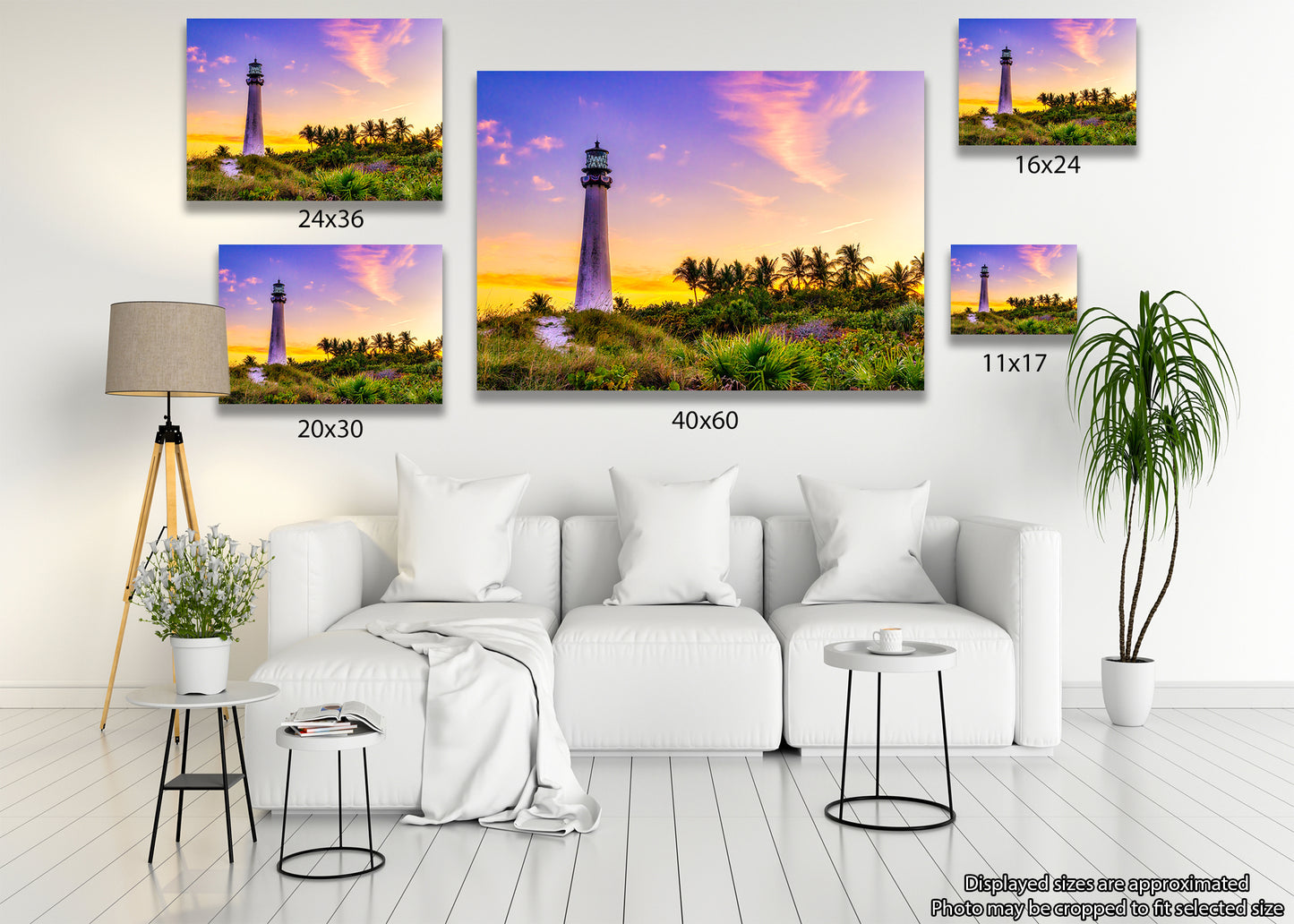 Atardecer en el faro de Cabo Florida