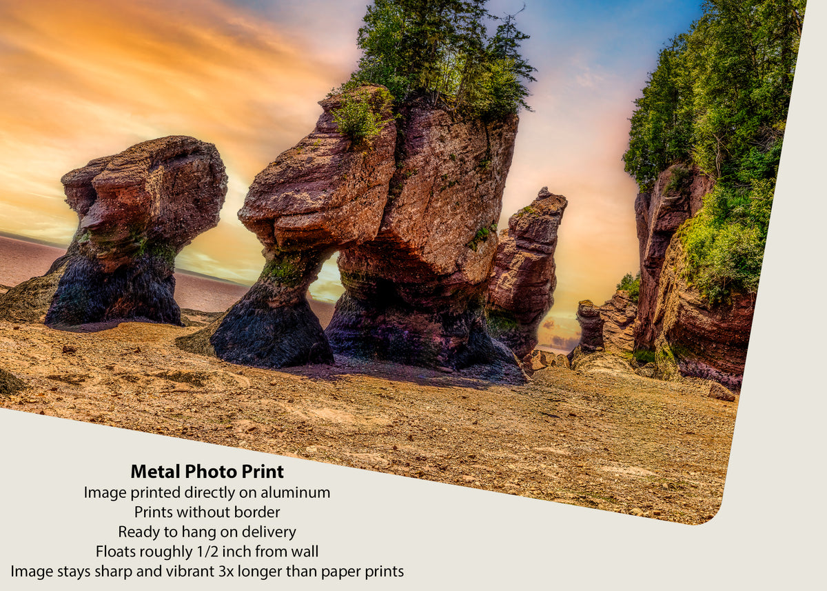 Marea baja en Hopewell Rocks