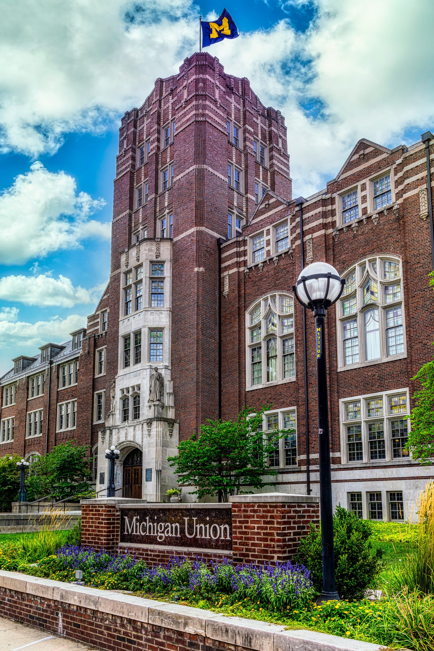 Flags over Michigan Union