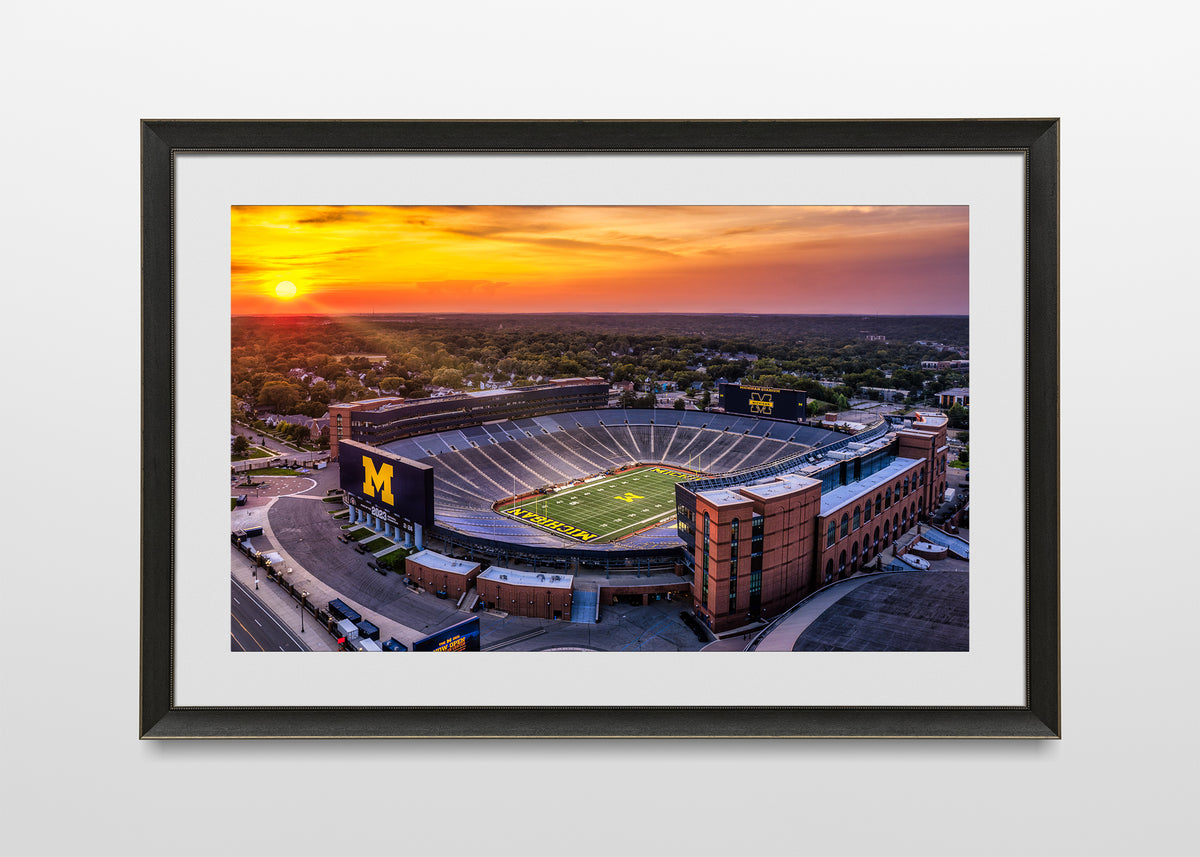 Atardecer en el estadio de Michigan