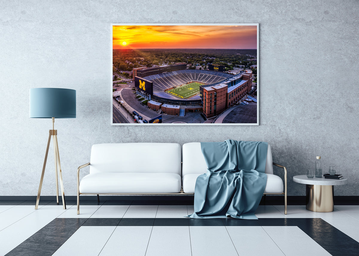 Atardecer en el estadio de Michigan