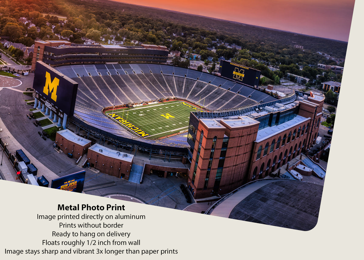 Atardecer en el estadio de Michigan