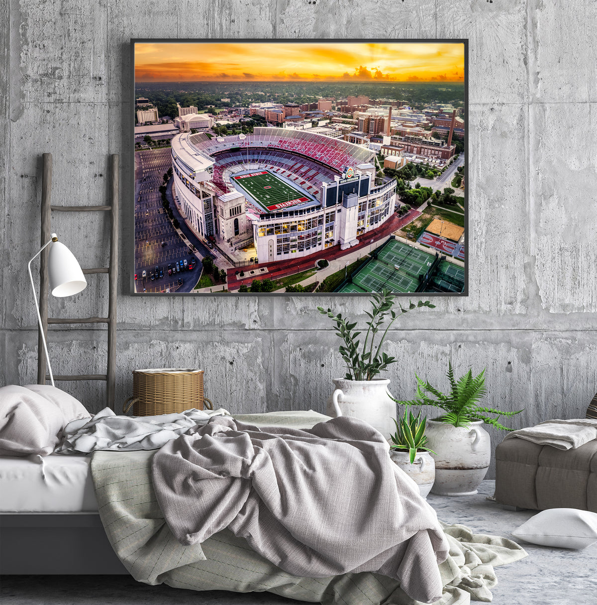 Amanecer en el estadio de Ohio