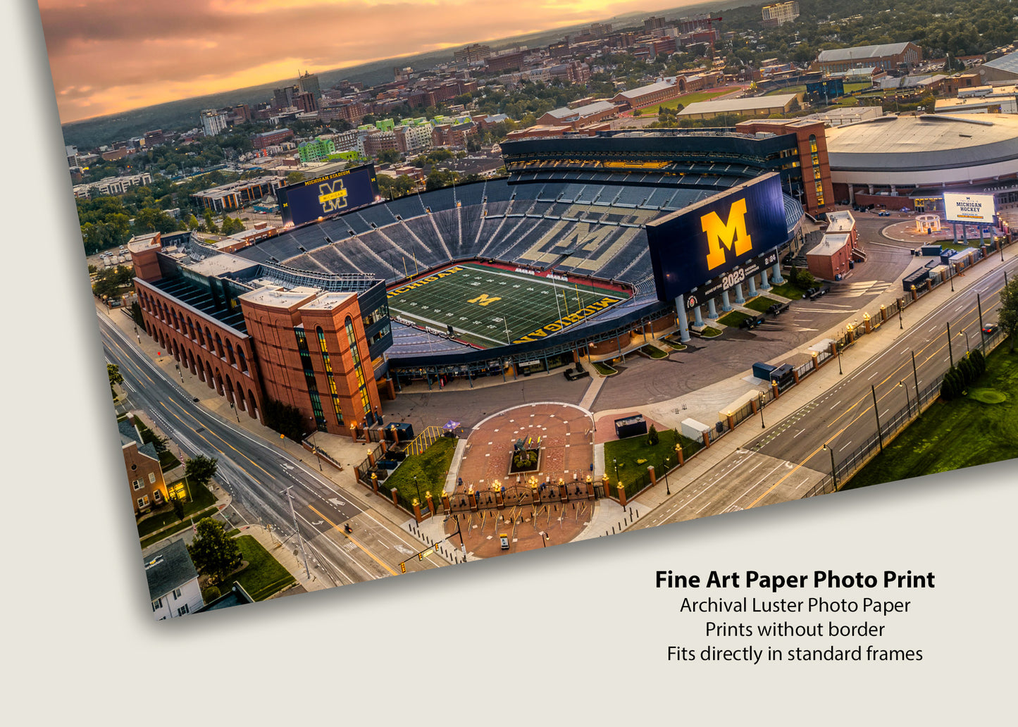 Amanecer en el estadio de Michigan