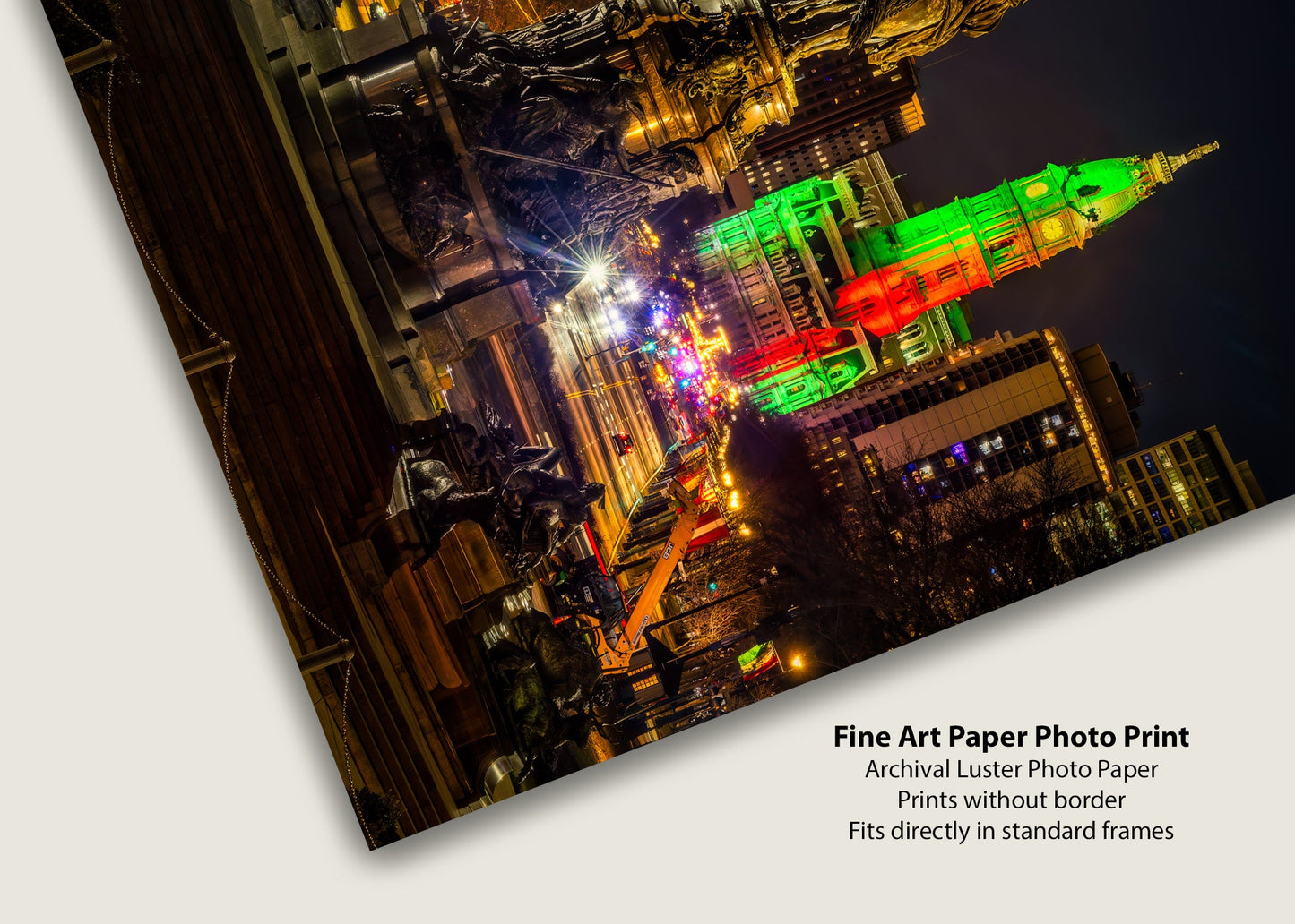Christmas Colors Over Center City