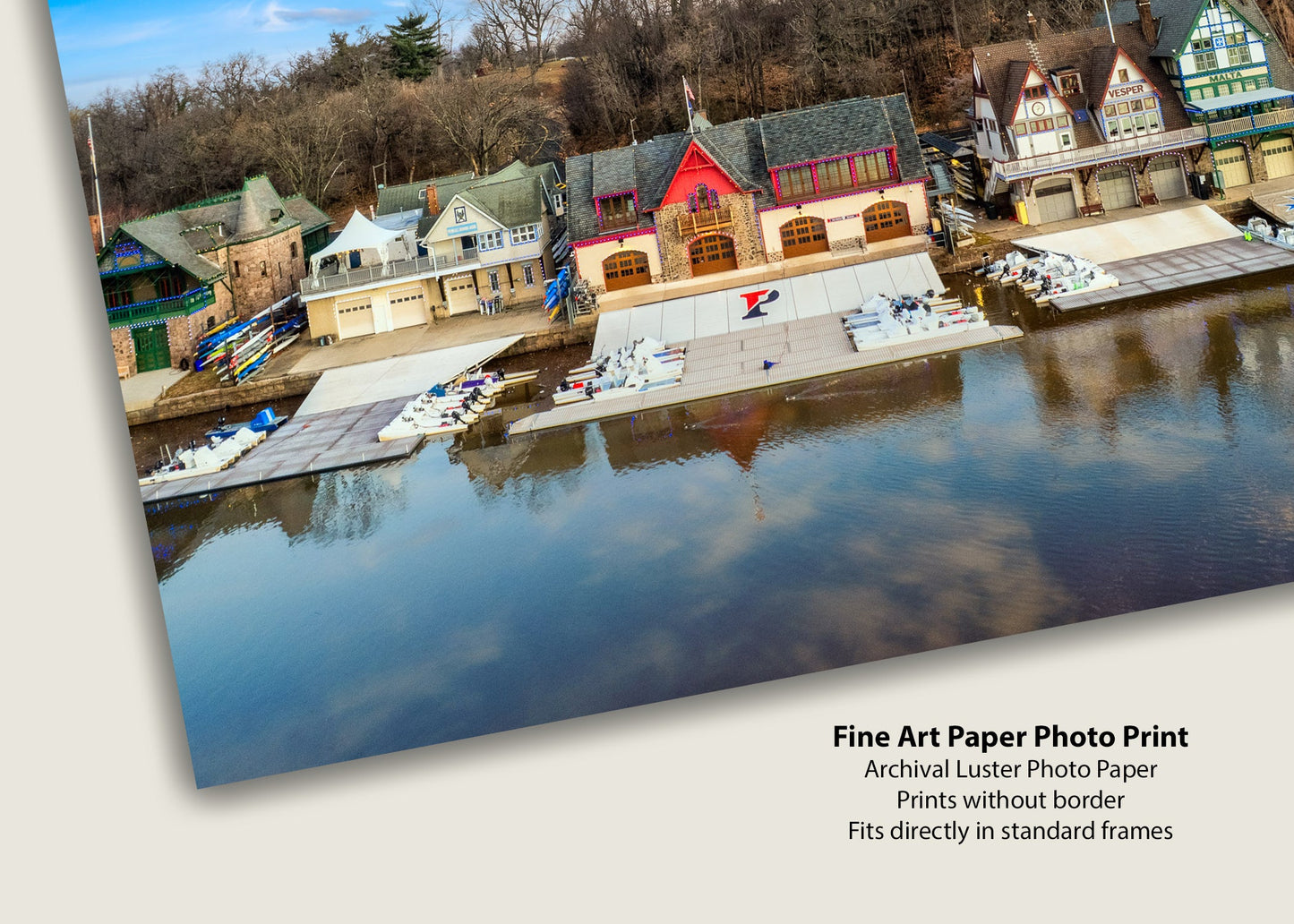 Boathouse Row Under Blue Skies