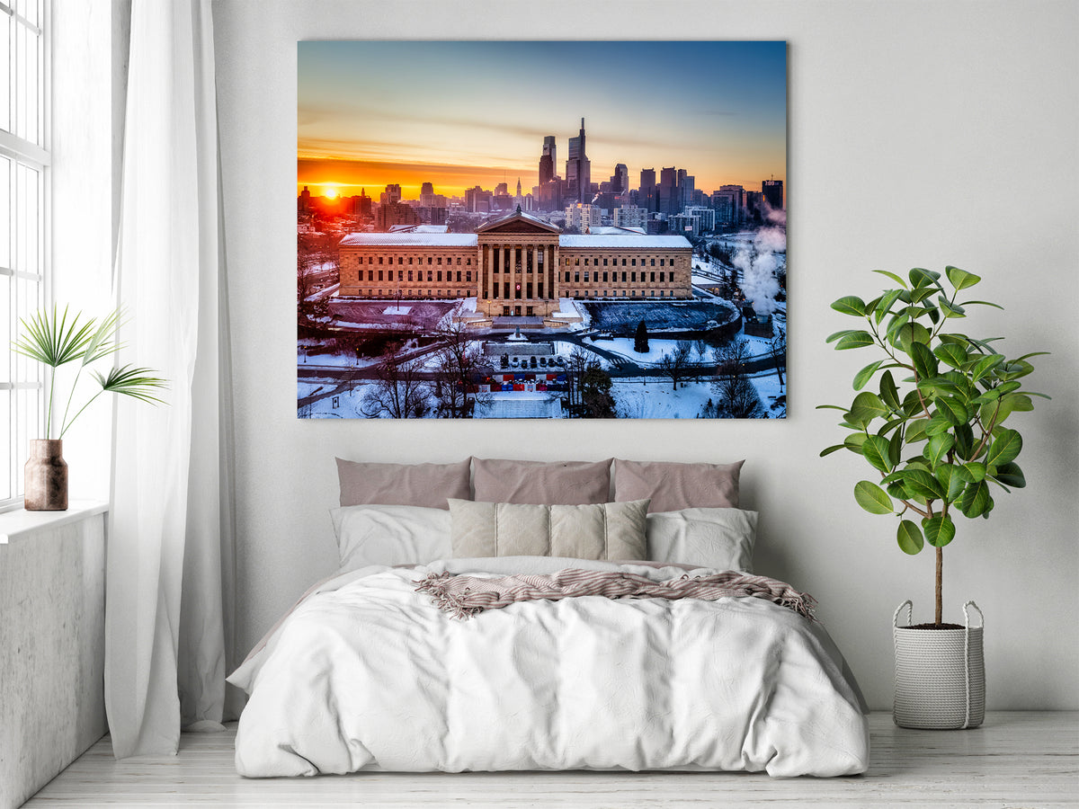 Philadelphia Glowing at Sunrise