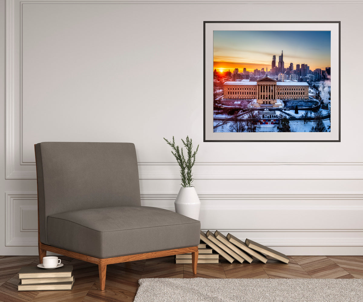 Philadelphia Glowing at Sunrise