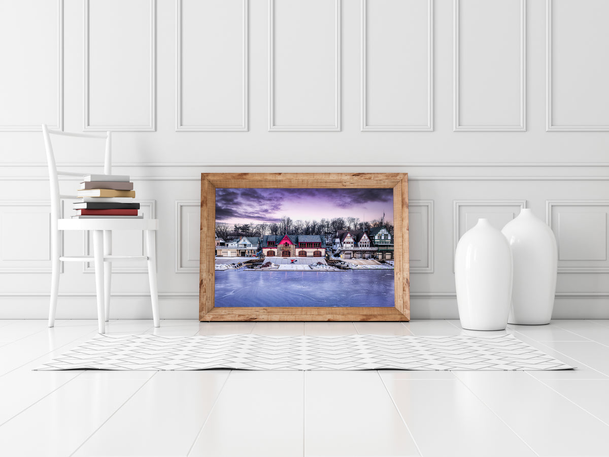 Boathouse Row on Ice
