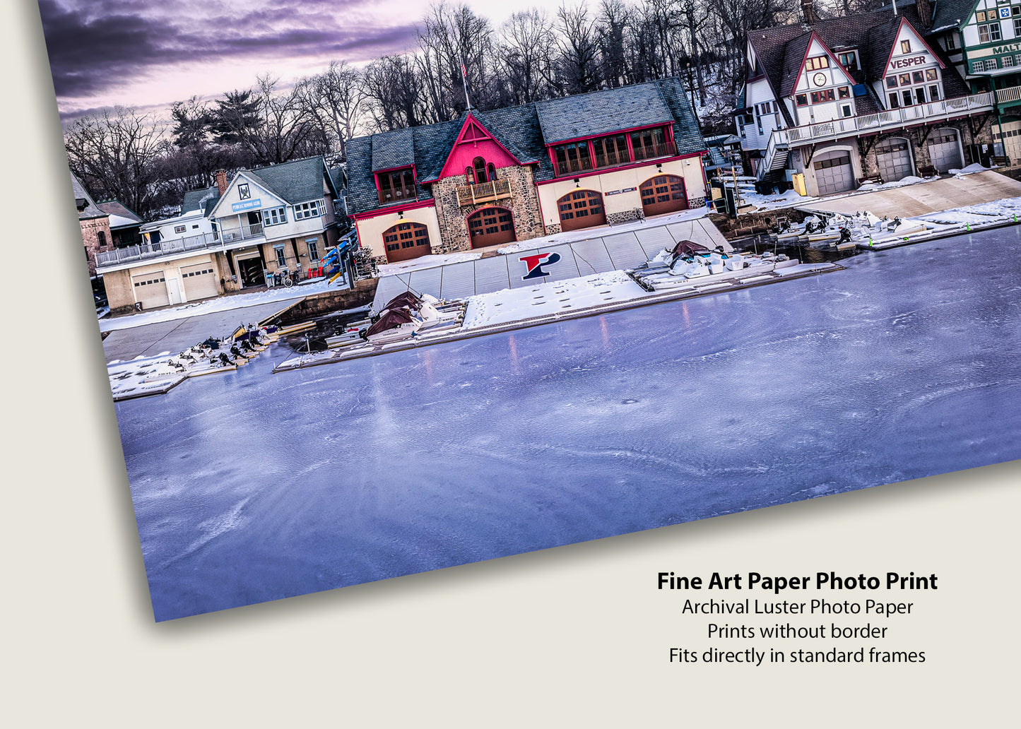 Boathouse Row on Ice