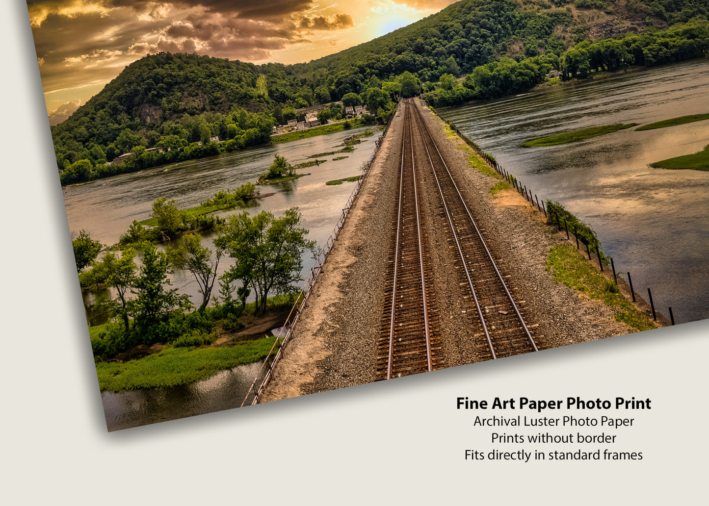 On Track to sunset over Rockville Bridge