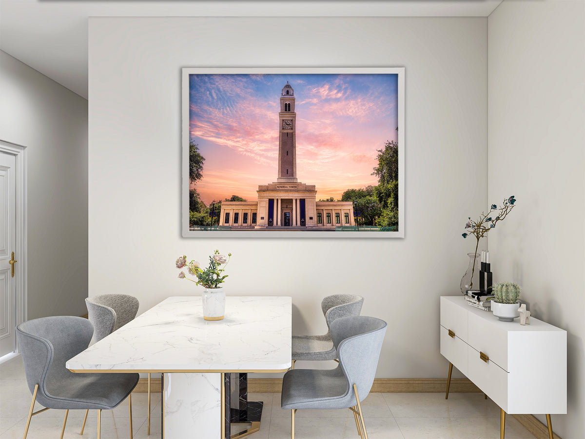 LSU Memorial Tower at Dusk