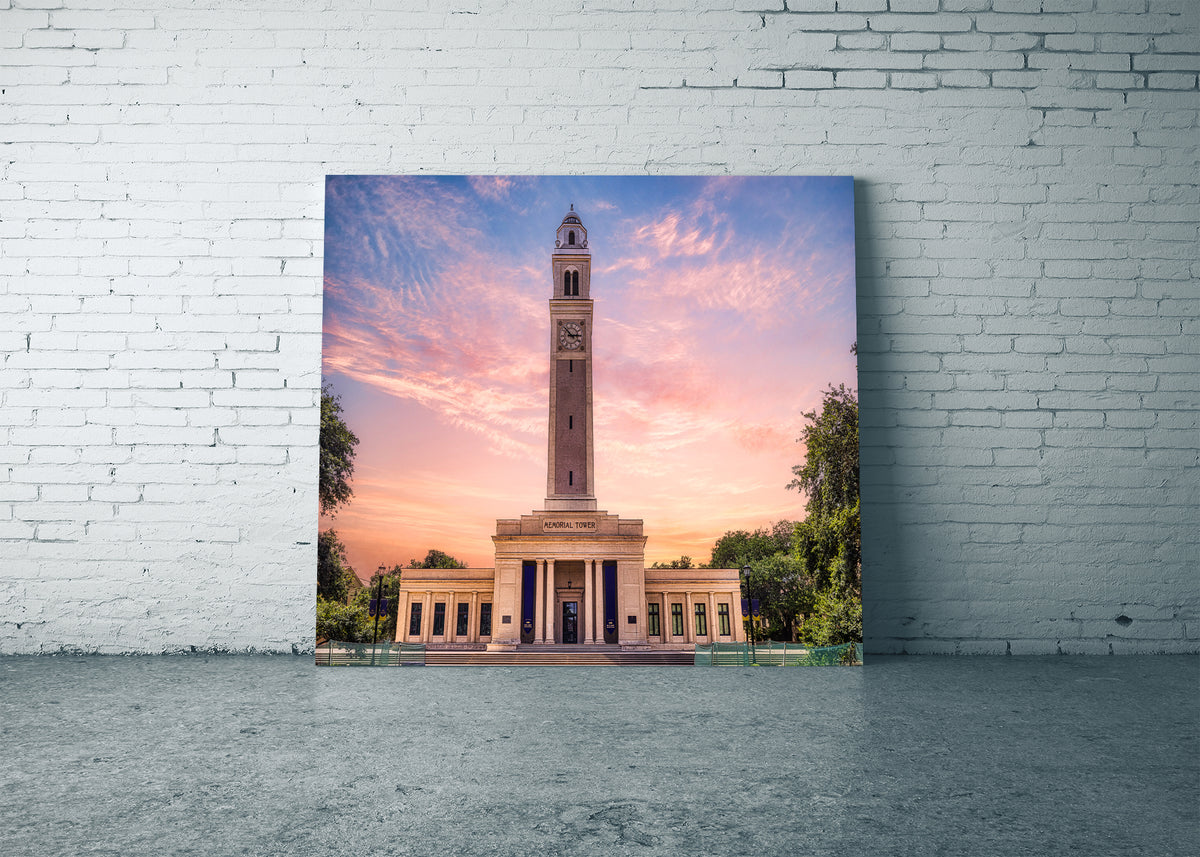 LSU Memorial Tower at Dusk