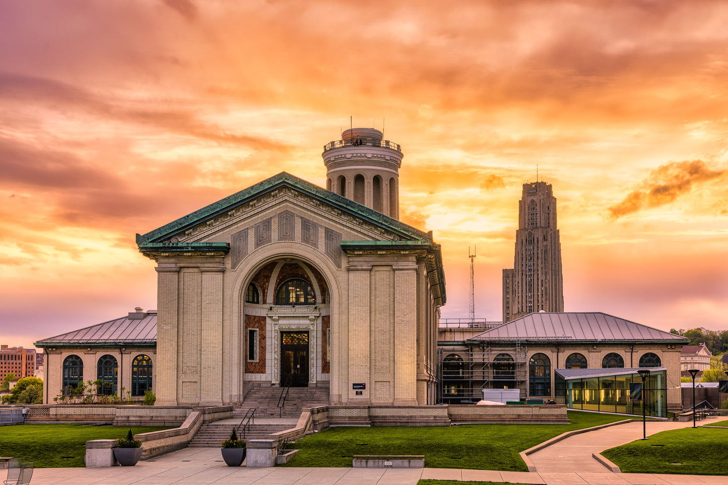 Fiery Sky at Hamerschlag Hall image 0