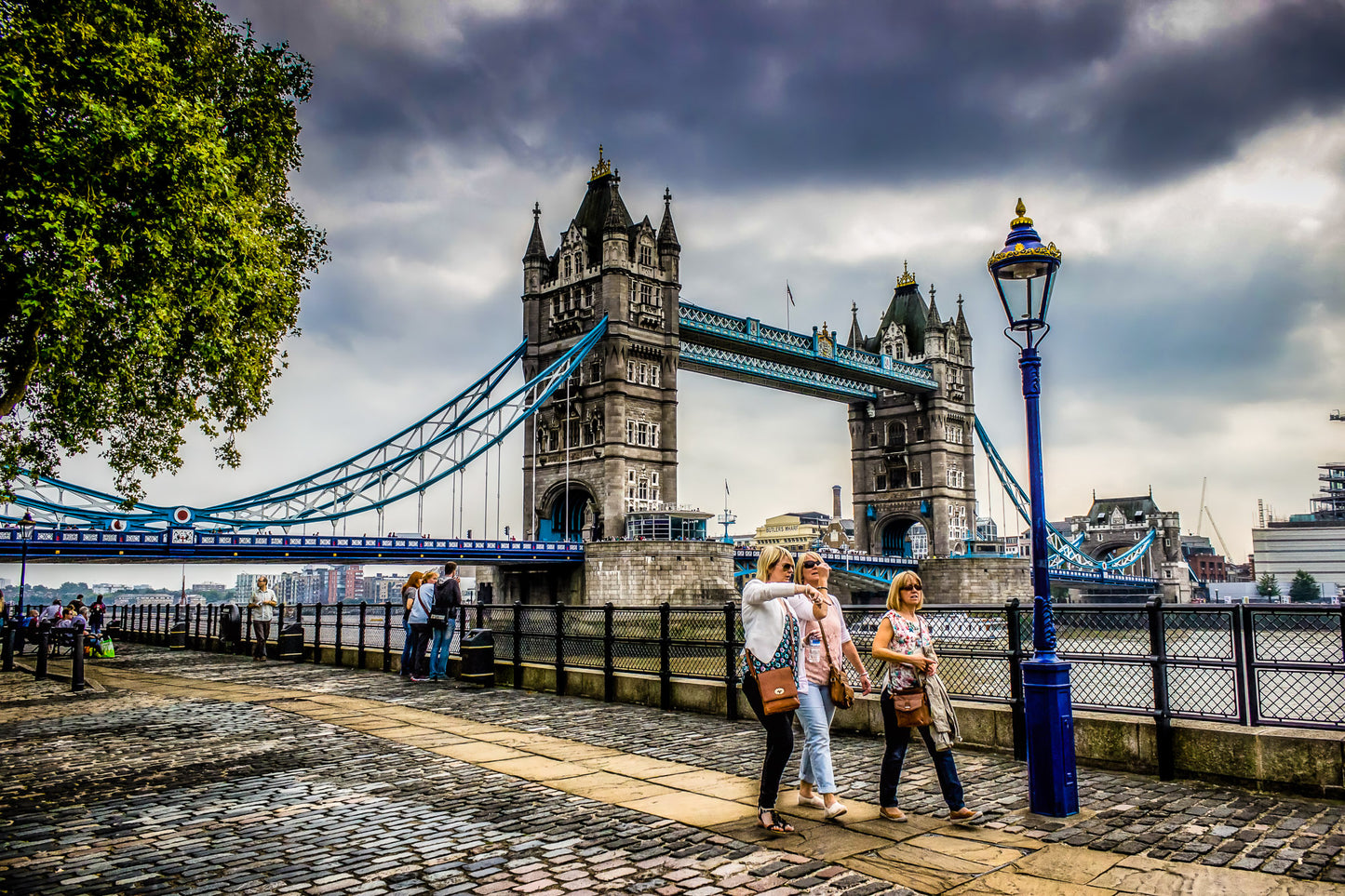 Cloudy Day at a London Bridge image 0