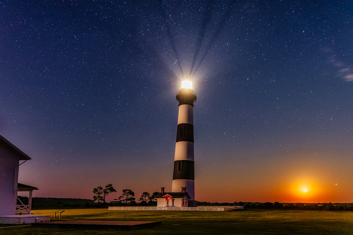 Night at the Bodie Island Lighthouse image 0