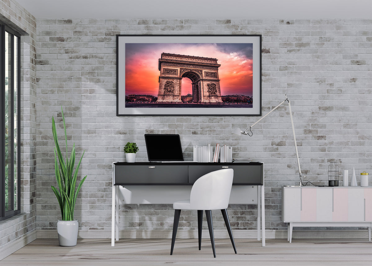 Dusk at the Arc de Triomphe