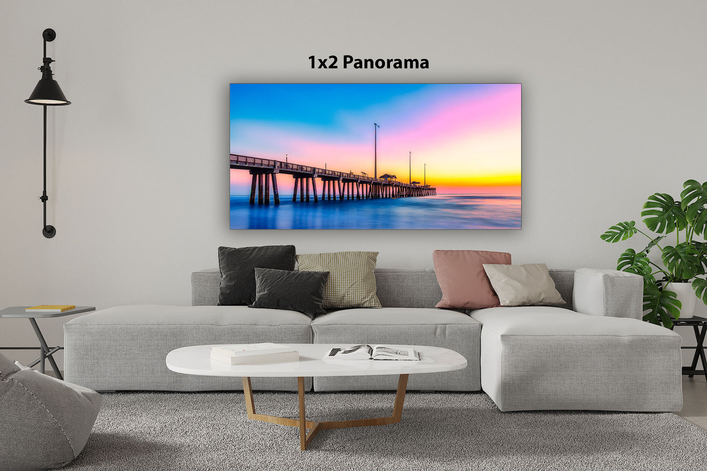 Sunrise at Jeanette Pier Pano image 1