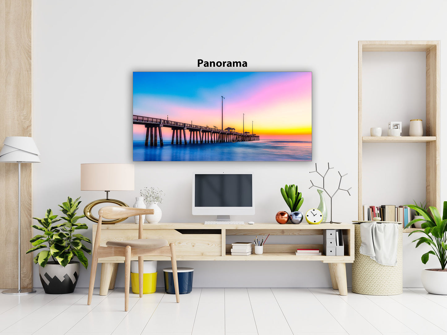 Sunrise at Jeanette Pier Pano image 4