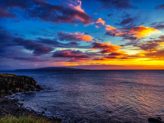 Sunset on the Coast of Maui image 0