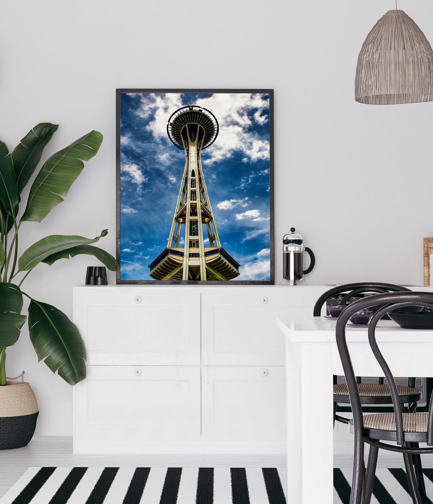 Mirando hacia la Space Needle