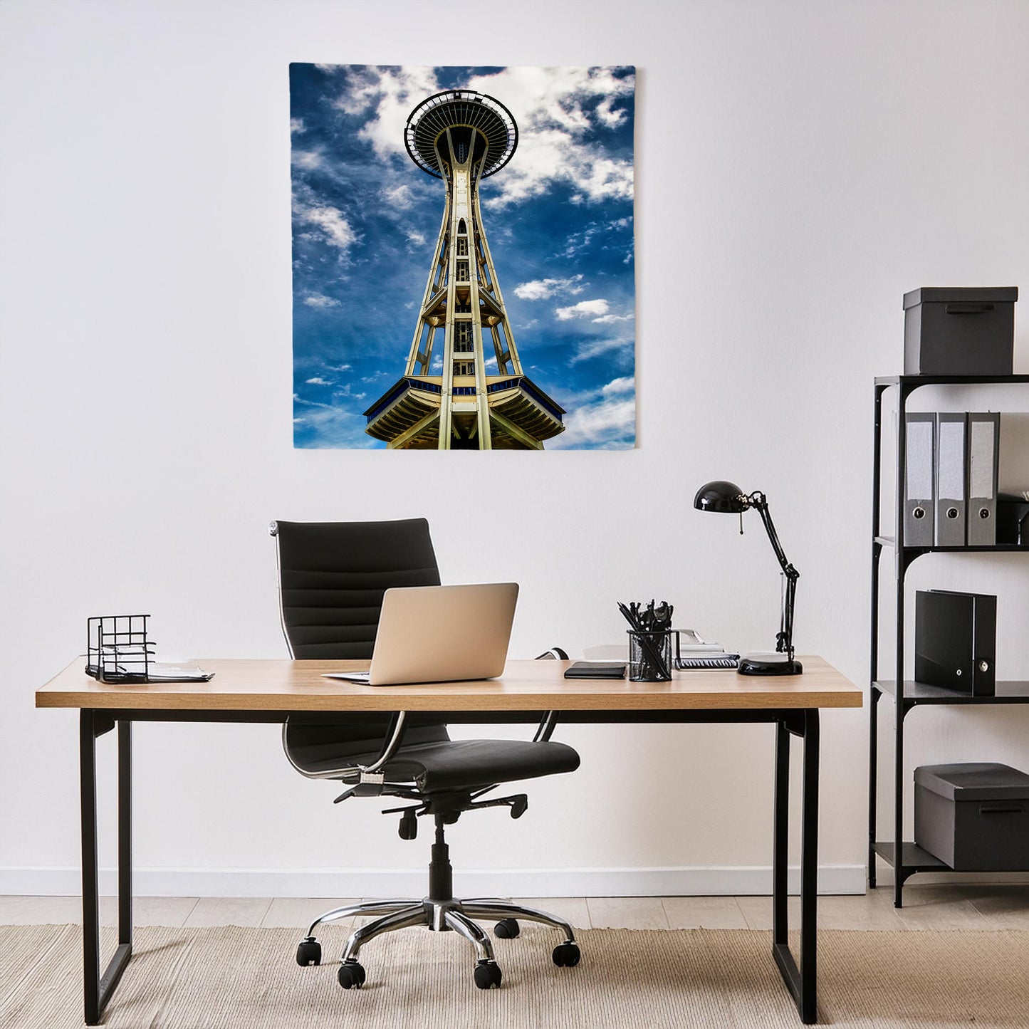 Mirando hacia la Space Needle