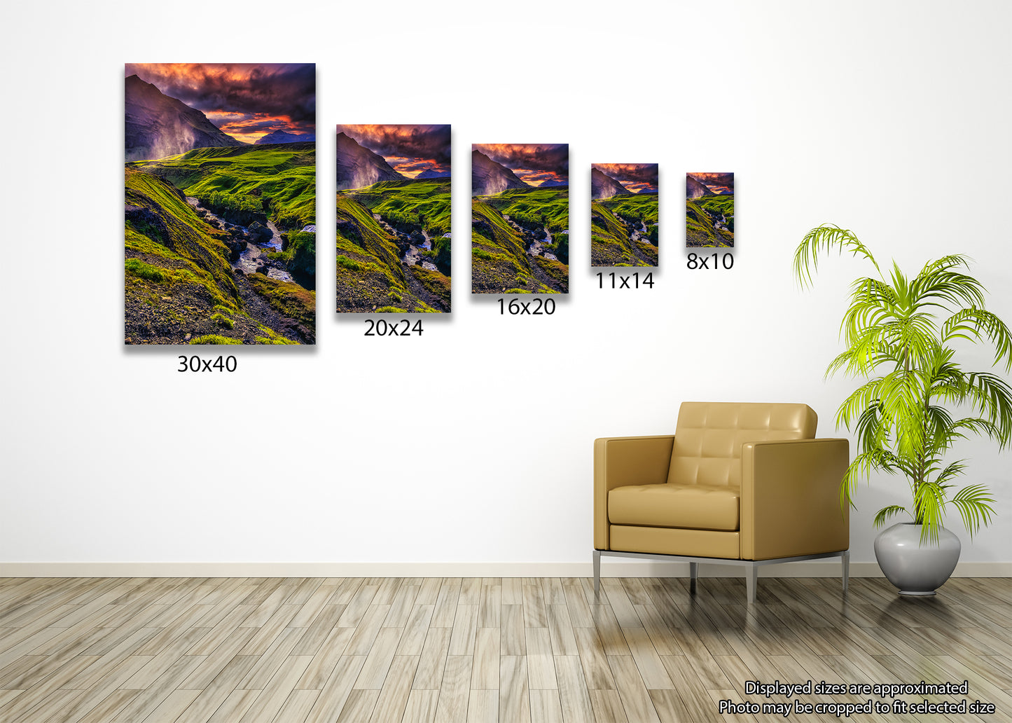 Río Skoga al anochecer