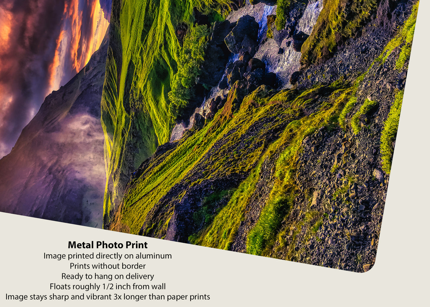 Río Skoga al anochecer