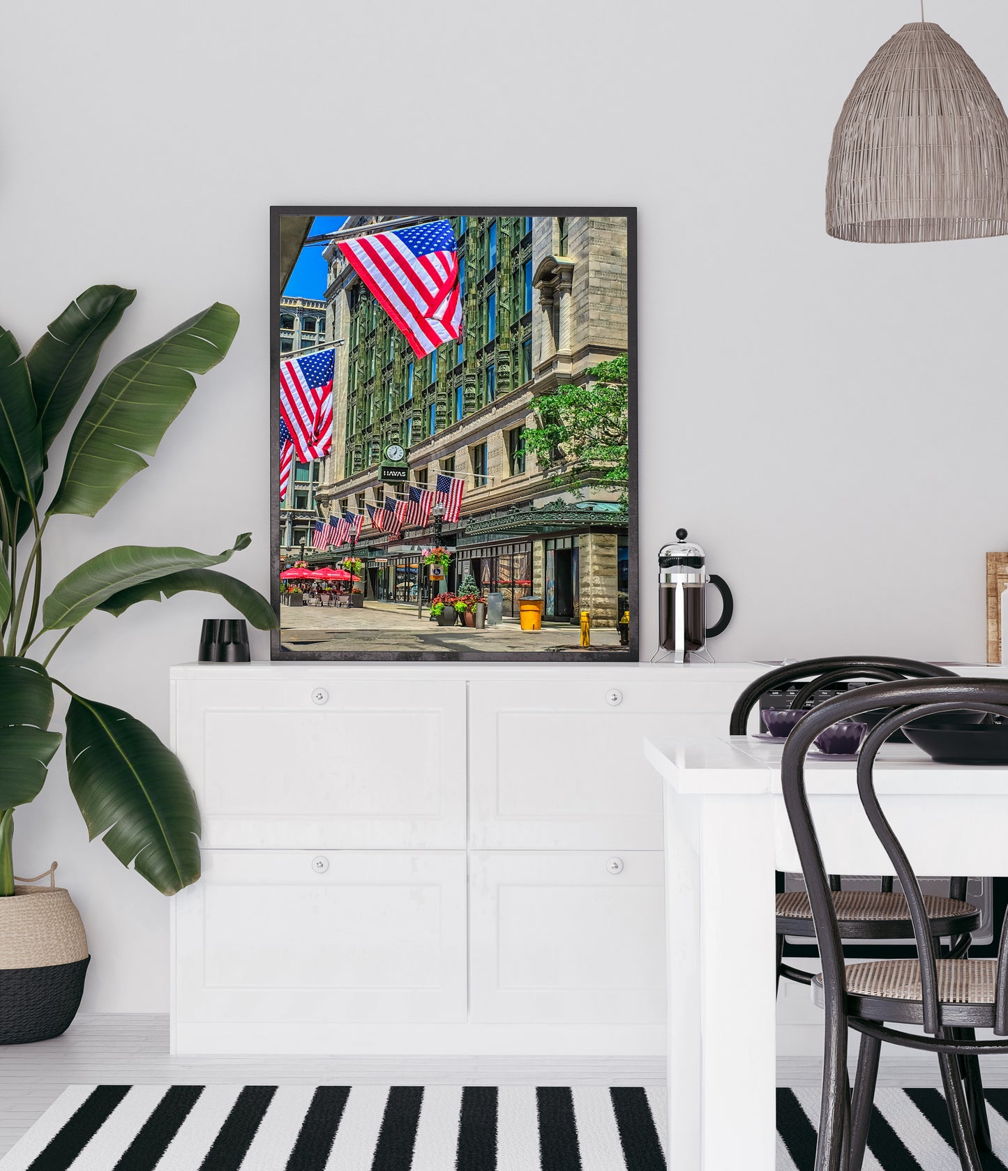 Stars and Stripes on the Streets of Boston