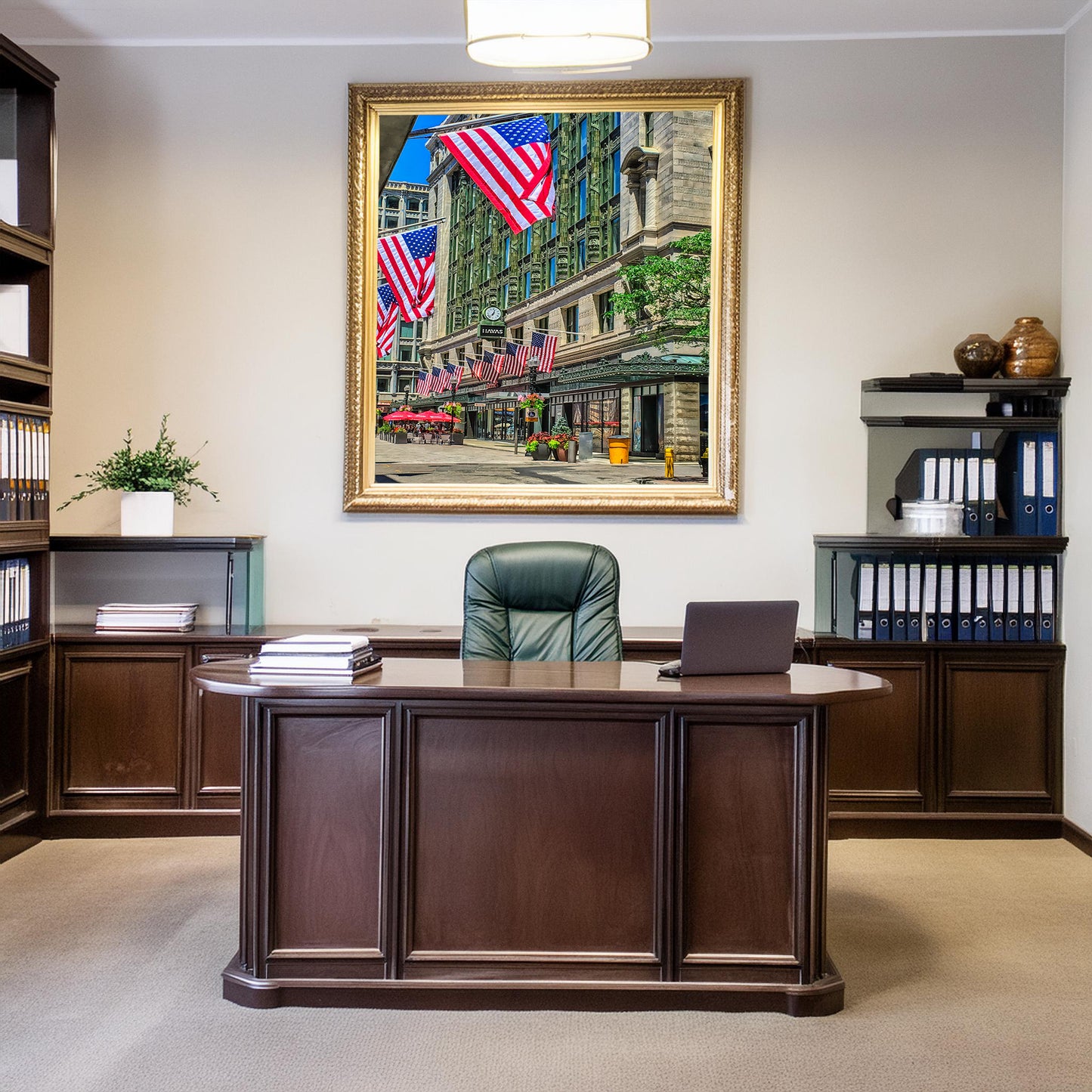 Stars and Stripes on the Streets of Boston