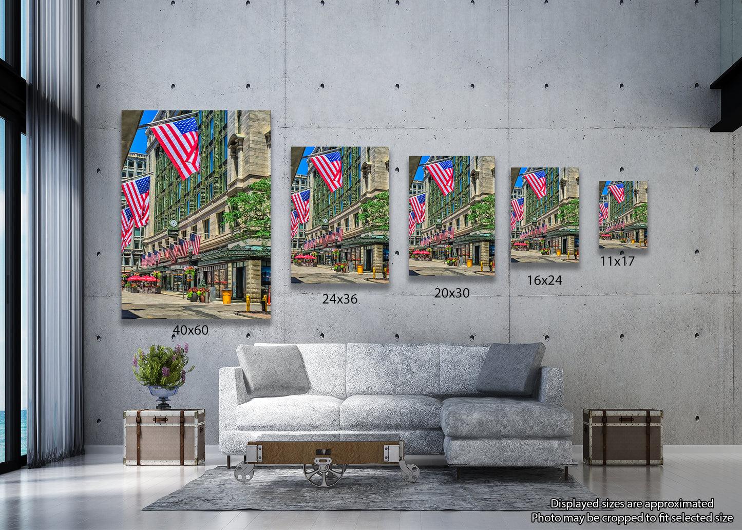 Stars and Stripes on the Streets of Boston