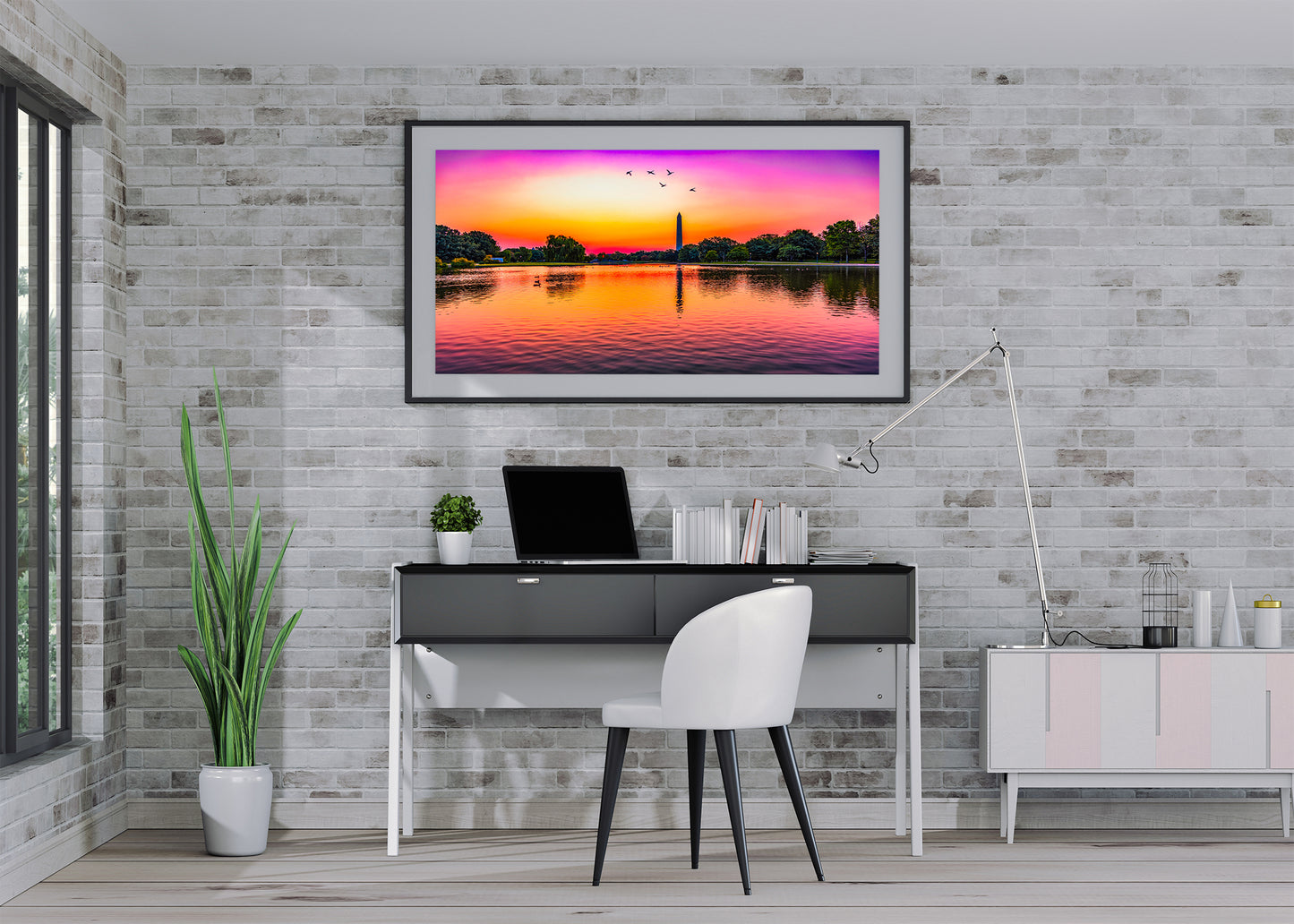 Sunrise over Constitution Gardens