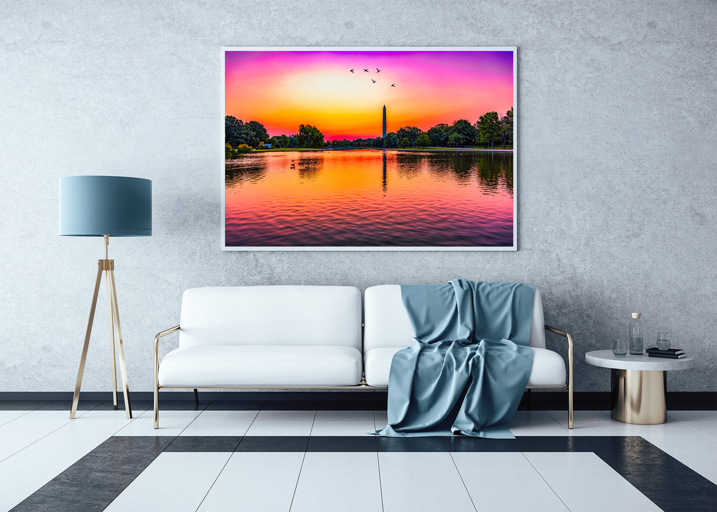 Sunrise over Constitution Gardens