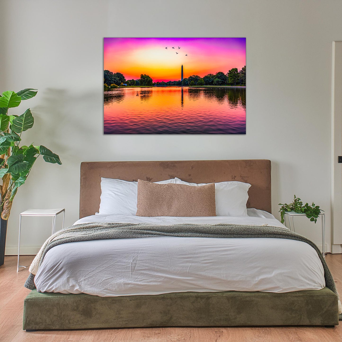 Sunrise over Constitution Gardens