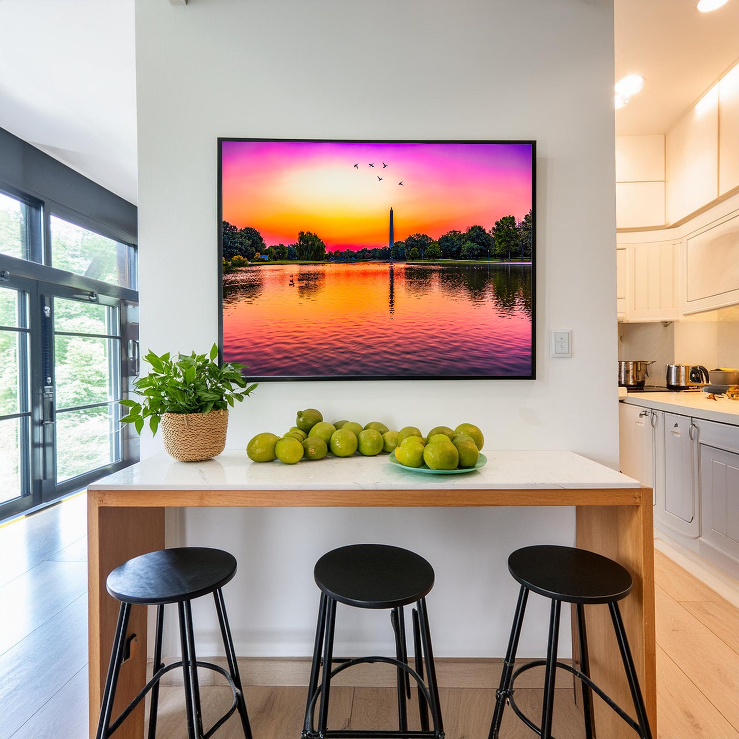 Sunrise over Constitution Gardens