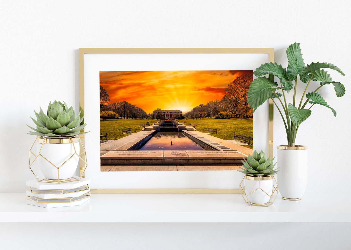 Sunset at McKeldin Mall